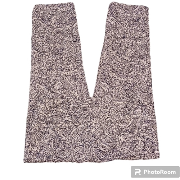 Talbots Perfect Crop Pants Paisley Floral - Picture 7 of 10